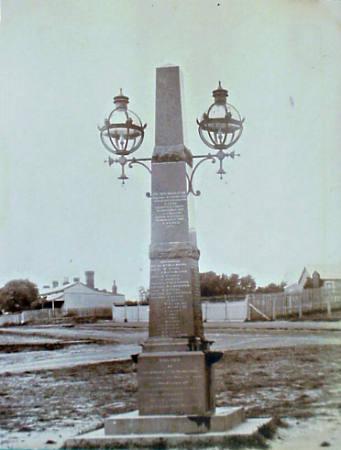 Memorial with drinking fountain, Boer War.  Corner Chesterville Road and Point Nepean Road [picture].