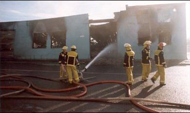 Factory fire, Moorabbin [picture].