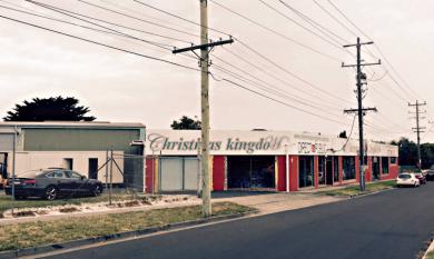 Site of original proposal to build shops on Nepean Highway , previously the site of a timber mill [picture].