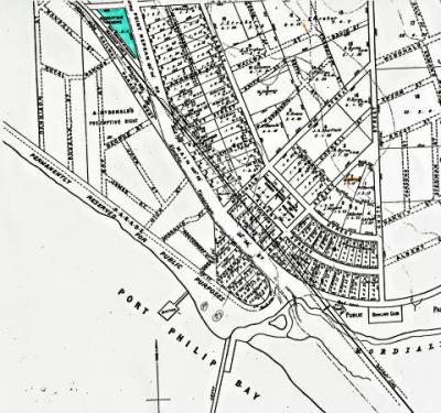 Sub-division of land at Mordialloc showing Bradshaw Reserve marked in green [picture].