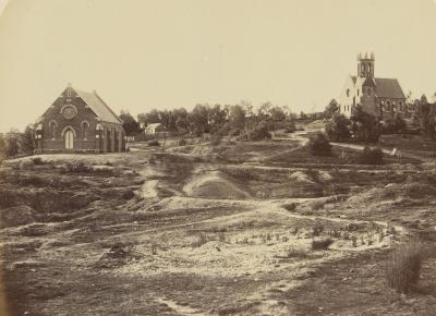 St James’s Church and School, Little Bendigo, Ballarat c1868 [picture].