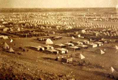 Mena Camp Egypt, 16 km from Cairo where Australian troops were housed in tents and prepared for war [picture].