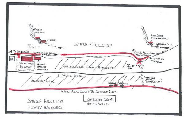 Hand-drawn map showing the terrain described in the article