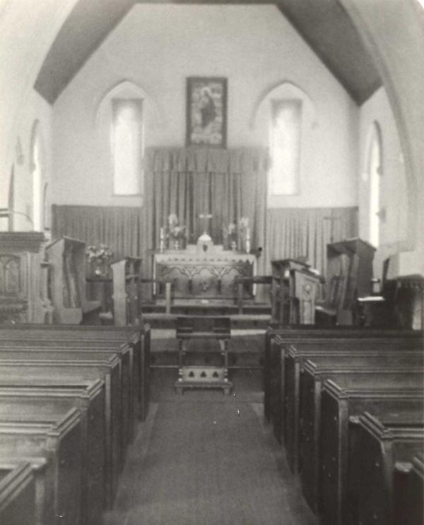 View of the chancel of St Matthew’s Church 1942 [picture].