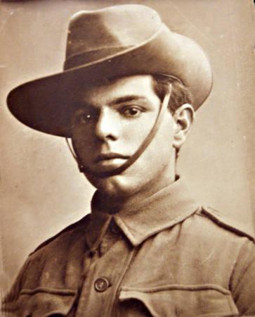 Private Janssen of Barry Street Mentone, of the 5th Battalion at Mena Camp in Egypt [picture].