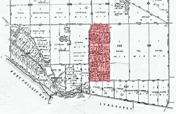 Map showing portion of the Parish of Mordialloc and the allotments in the Close Settlement [picture].