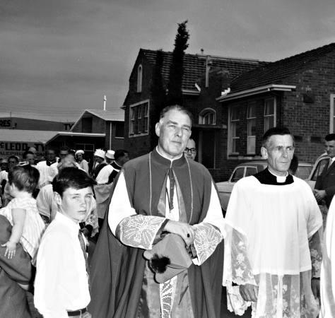 Father Bracken parish priest of Our Lady of Assumption Roman Catholic Church [picture].