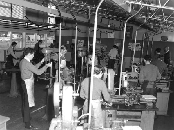 Machine Shop at Aspendale Technical School, 1966 [picture]